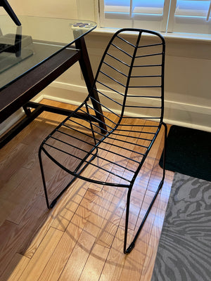 2-Tier Desk + Metal Wire Chair
