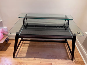 2-Tier Desk + Metal Wire Chair