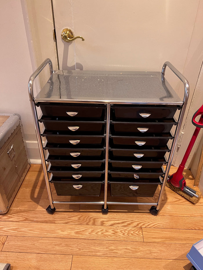 Metal Storage Unit on Wheels