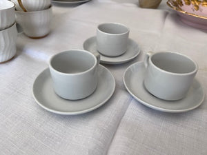 3 Tognana Espresso Cups & Saucers, Made in Italy