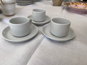 3 Tognana Espresso Cups & Saucers, Made in Italy