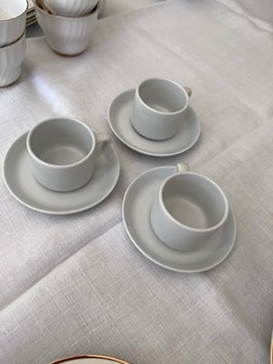 3 Tognana Espresso Cups & Saucers, Made in Italy