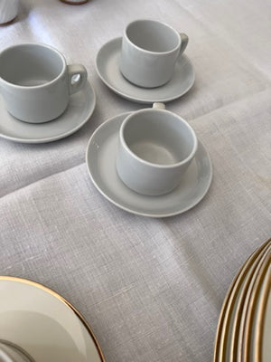 3 Tognana Espresso Cups & Saucers, Made in Italy