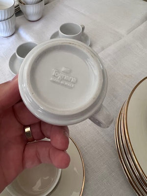 3 Tognana Espresso Cups & Saucers, Made in Italy