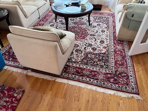 100% Wool Indian Area Rug # 2- 8 x 10ft