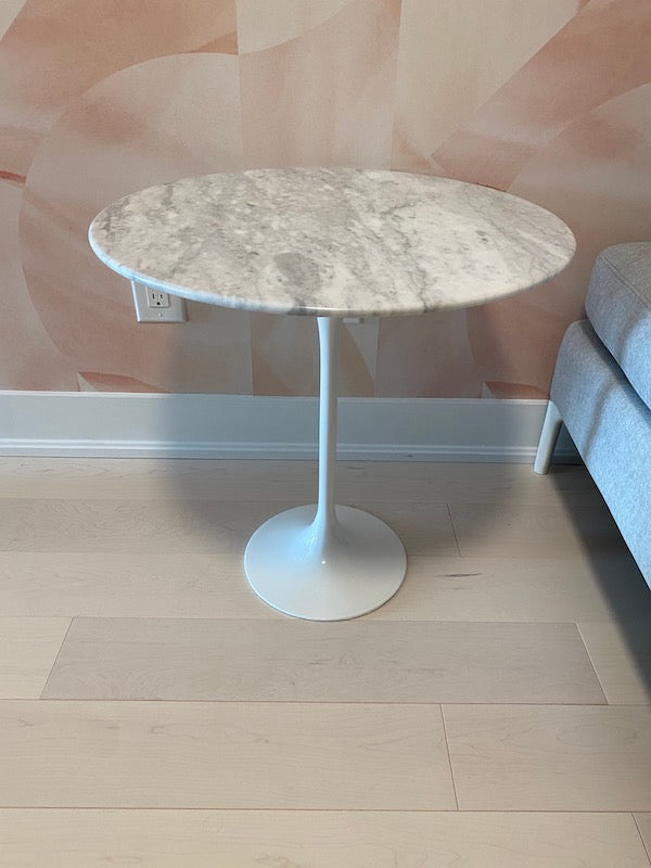 ELTE Round Marble Top Side Table