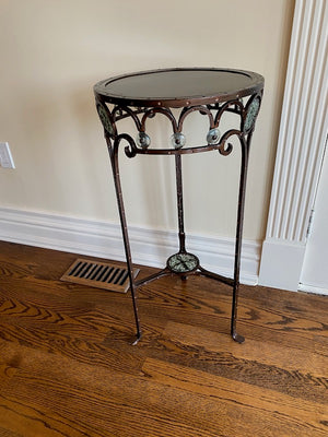 Palma Brava Wrought Iron Pedestal Table