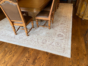 "The Imperial Difference" Chobi SAGL/WHITE 100% Wool Hand Knotted Rug- 10x14ft