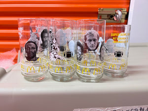 13 Vintage McDonalds Pittsburgh Steelers Super Bowl XIV Glasses