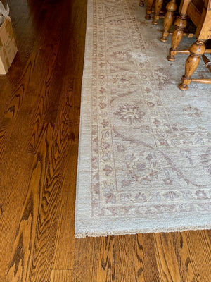 "The Imperial Difference" Chobi SAGL/WHITE 100% Wool Hand Knotted Rug- 10x14ft