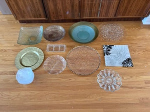 Glass Platter Lot