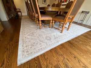 "The Imperial Difference" Chobi SAGL/WHITE 100% Wool Hand Knotted Rug- 10x14ft