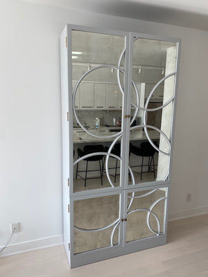 Tall Mirrored Cabinet from Mr. Brown Home