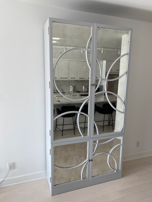Tall Mirrored Cabinet from Mr. Brown Home