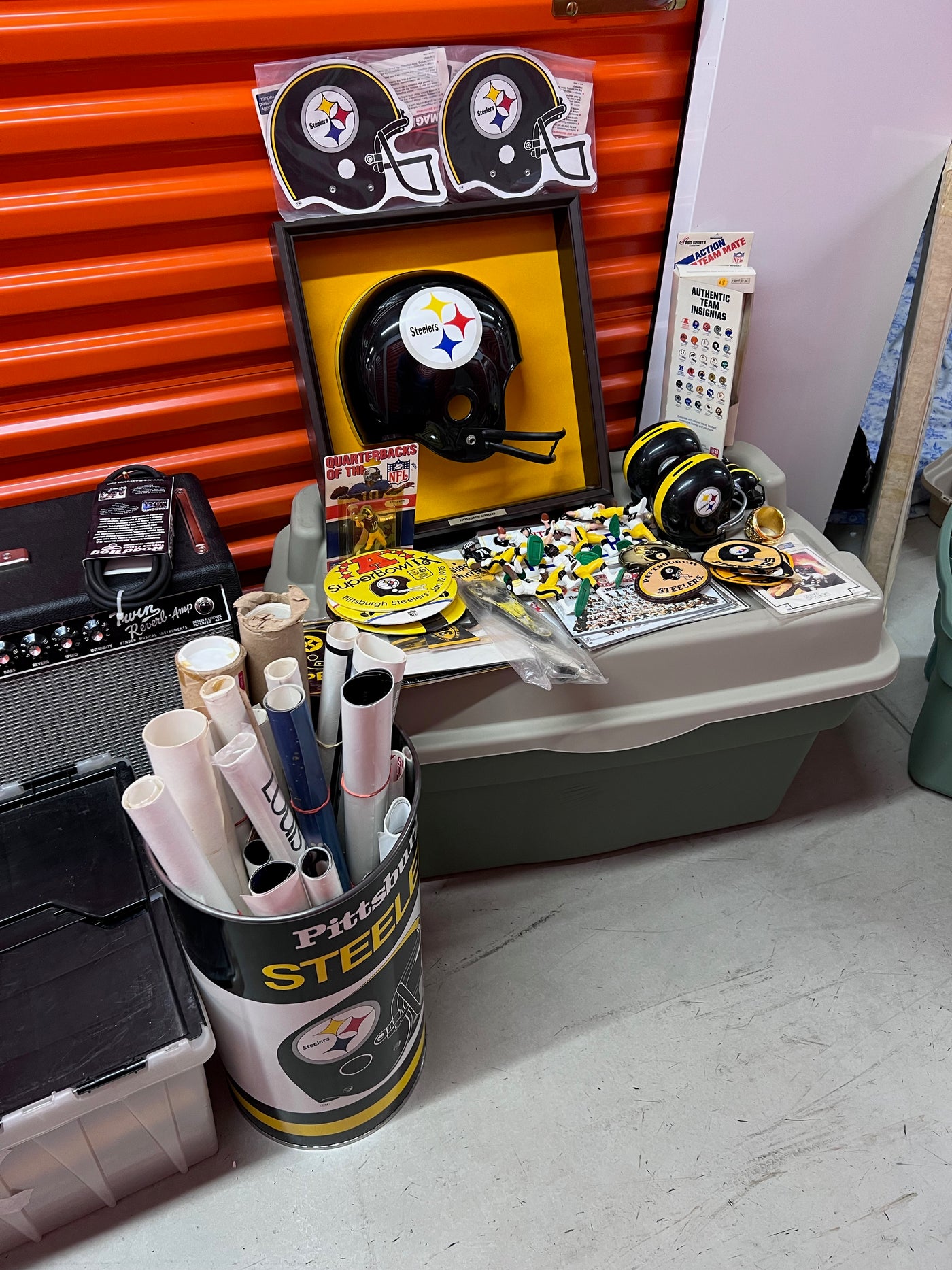 Vintage Pittsburgh Steelers Collectibles and Decor Lot Sell My