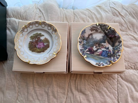 Pair of Limoges France Decorative Plates