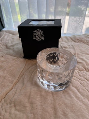 Oleg Cassini Crystal Votive (NEW IN BOX)