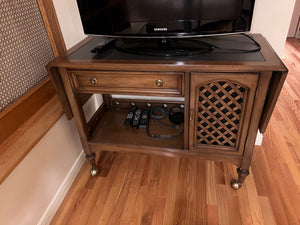 Drop Leaf Console Table on Casters