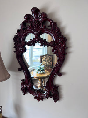 Wood Carved Mirror