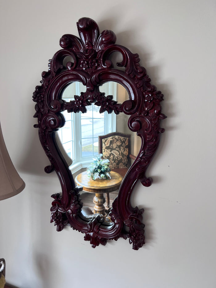 Wood Carved Mirror