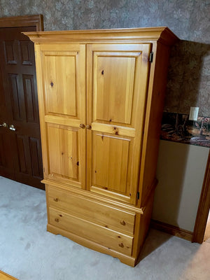 Pine Wood Armoire