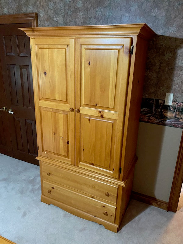Pine Wood Armoire