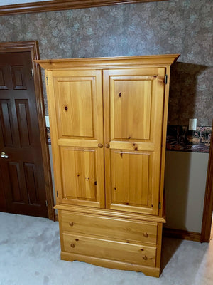 Pine Wood Armoire