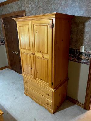 Pine Wood Armoire