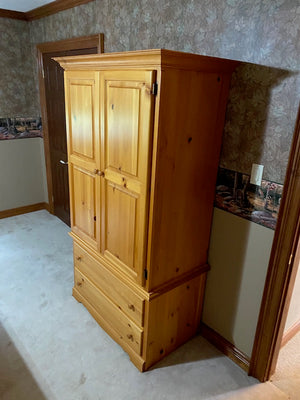 Pine Wood Armoire