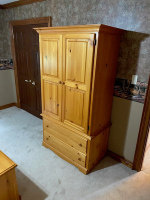 Pine Wood Armoire