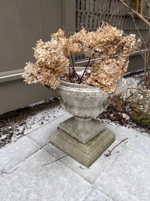 Pair of Outdoor Concrete Planters