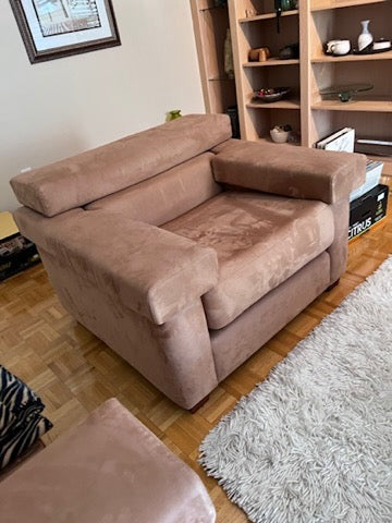 Microsuede armchair clearance