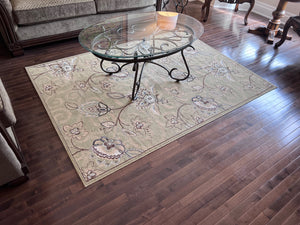 Bellisimo Milano Collection Beige 100% Polypropylene Rug- 5x7