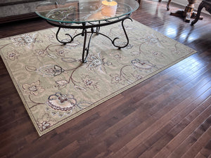 Bellisimo Milano Collection Beige 100% Polypropylene Rug- 5x7