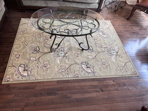 Bellisimo Milano Collection Beige 100% Polypropylene Rug- 5x7