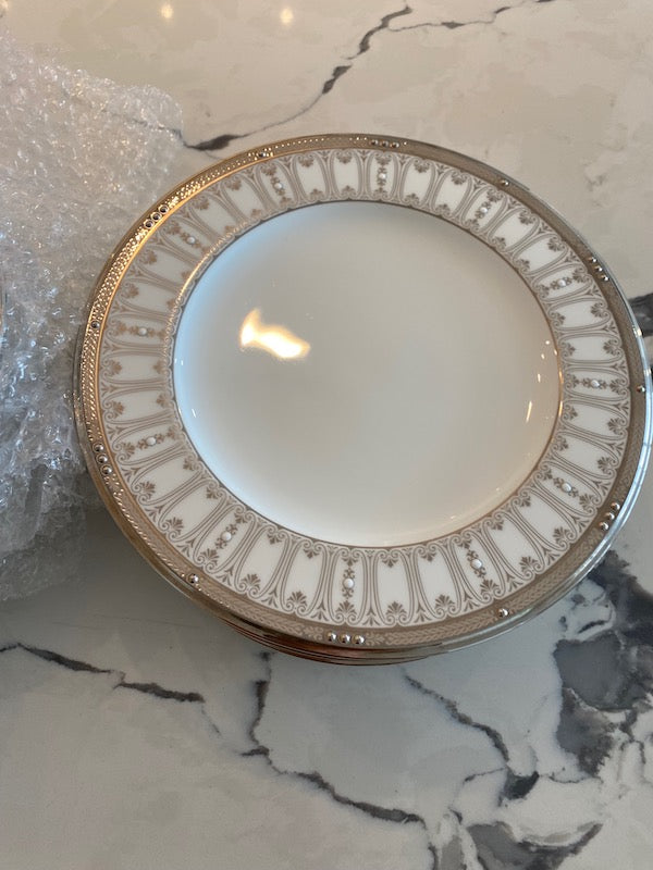 20 Noritake Chatelaine Platinum Plates