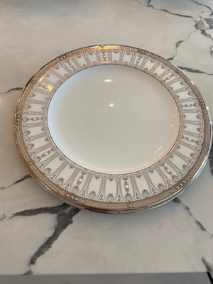20 Noritake Chatelaine Platinum Plates