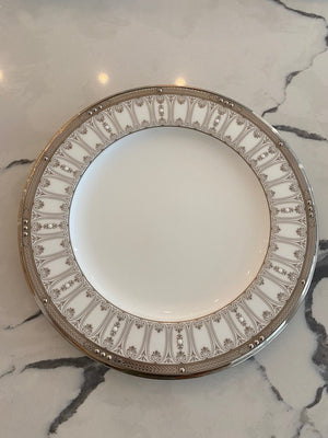 20 Noritake Chatelaine Platinum Plates