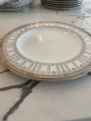 20 Noritake Chatelaine Platinum Plates