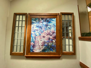 2 Antique Door Panels, Turned into Mirrors