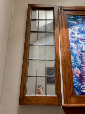 2 Antique Door Panels, Turned into Mirrors