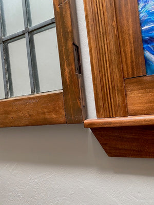 2 Antique Door Panels, Turned into Mirrors