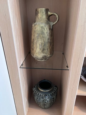 Pair of Ceramic Decorative Vases by Czech Artist Anna Vicherek