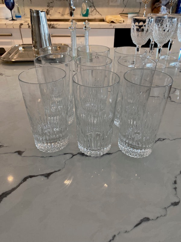 9 Atlantis "Cello" Crystal Tumblers