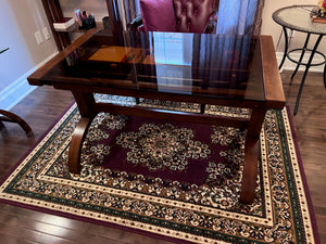 Glass Top Desk, with 1 Drawer