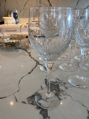 16 Atlantis "Cello" Crystal Wine Glasses