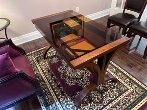 Glass Top Desk, with 1 Drawer
