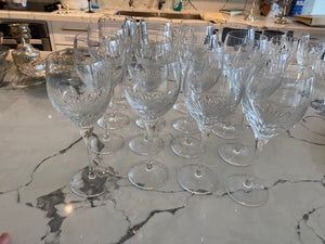 16 Atlantis "Cello" Crystal Wine Glasses