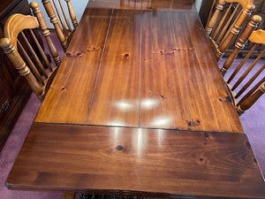 "Singer Furniture" Solid Wood Dining Table + 6 Chairs