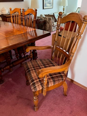 "Singer Furniture" Solid Wood Dining Table + 6 Chairs